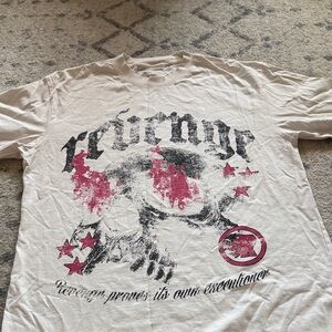 PacSun Graphic Tee - White and Pink